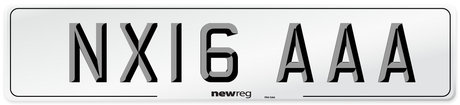 NX16 AAA Number Plate from New Reg